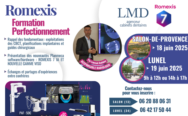 Formation Perfectionnement ROMEXIS de Planmeca à Marseille (13) et Lunel (34)