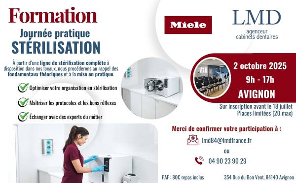 Formation hygiène et stérilisation dentaire PACA