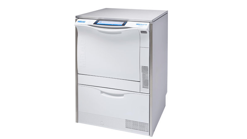 Laveur-désinfecteur MELAG MELAtherm 10 avec carte CF – Nettoyage efficace et séchage actif pour cabinets dentaires